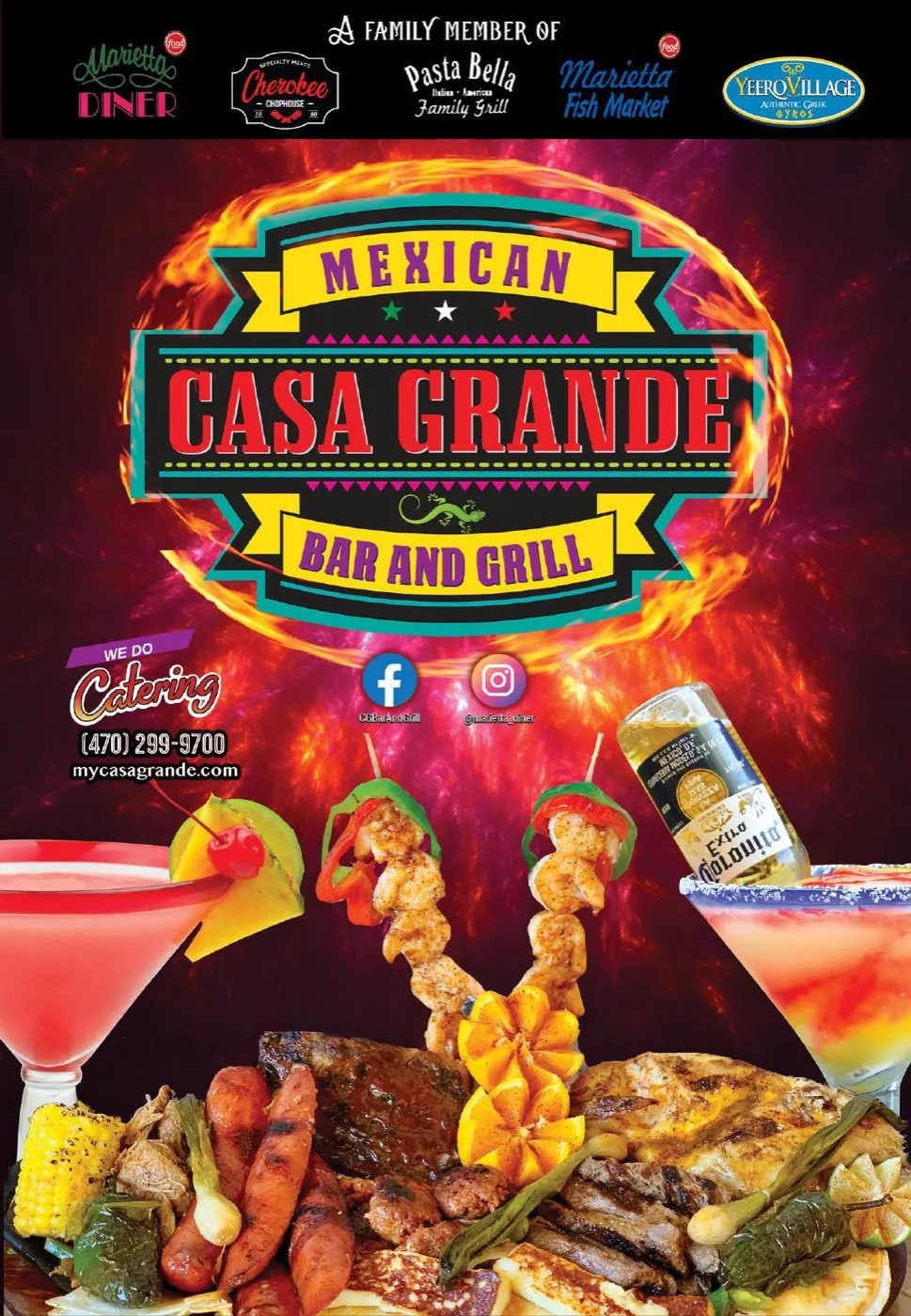 Casa Grande menu