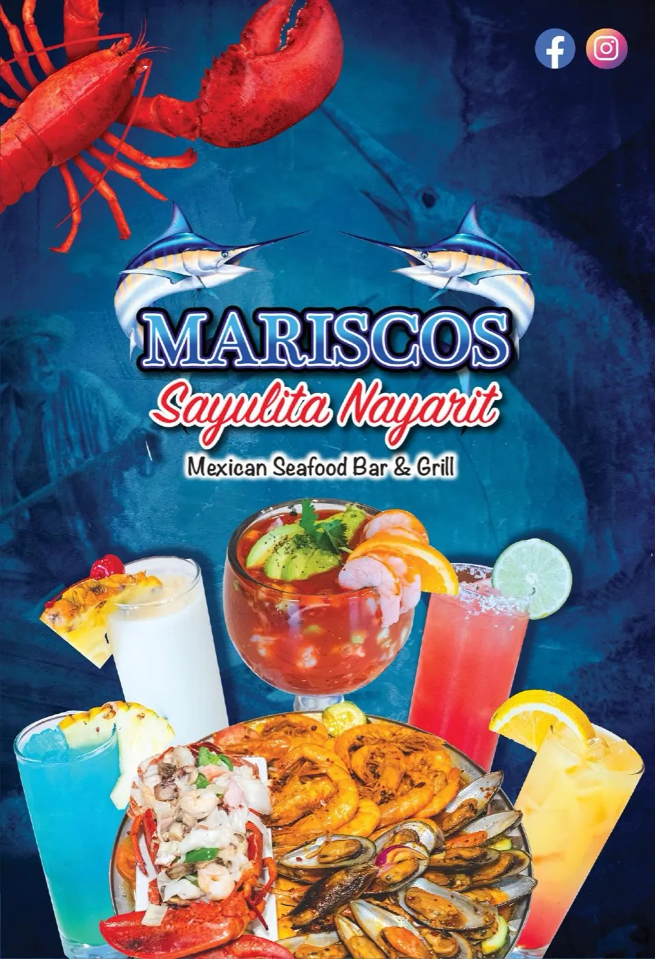 Mariscos Manuel menu